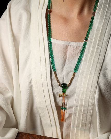 Serenity Mala – Purity Energy 108 Mala Beads Necklace & Bracelet
