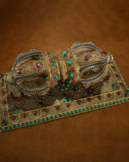 Crystal Vajra of Subjugation – Qing Dynasty Five-Pronged Ritual Phurba