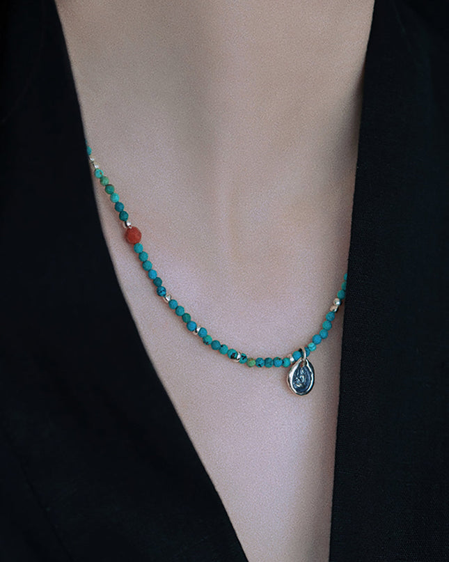 Healing Turquoise Serenity Bracelet& Necklace