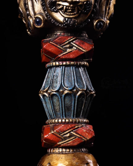 Padmasambhavan ENLIGHTEMENT Copper Tibetan Dagger Holder