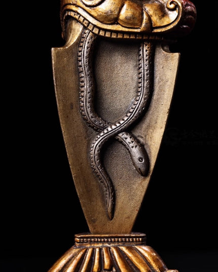 Padmasambhavan ENLIGHTEMENT Copper Tibetan Dagger Holder