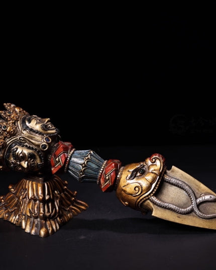 Padmasambhavan ENLIGHTEMENT Copper Tibetan Dagger Holder