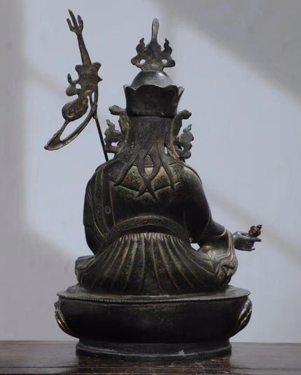 Padmasambhavan ENLIGHTEMENT Tibetan Bronze Statue for Eliminating Ignorance