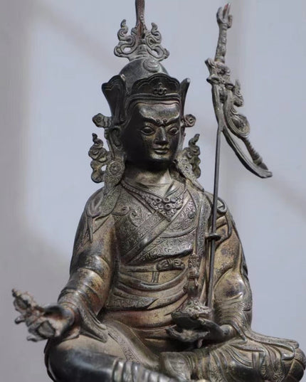 Padmasambhavan ENLIGHTEMENT Tibetan Bronze Statue for Eliminating Ignorance