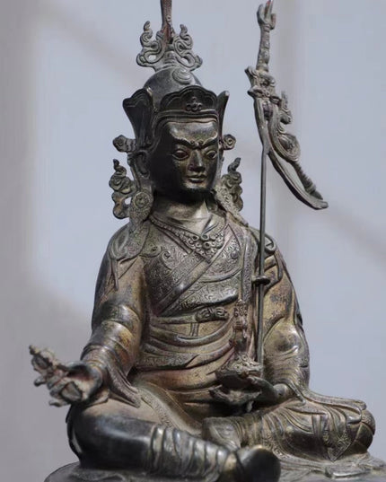 Padmasambhavan ENLIGHTEMENT Tibetan Bronze Statue for Eliminating Ignorance