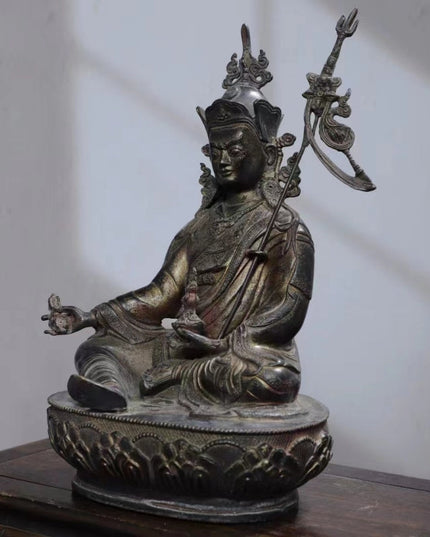 Padmasambhavan ENLIGHTEMENT Tibetan Bronze Statue for Eliminating Ignorance