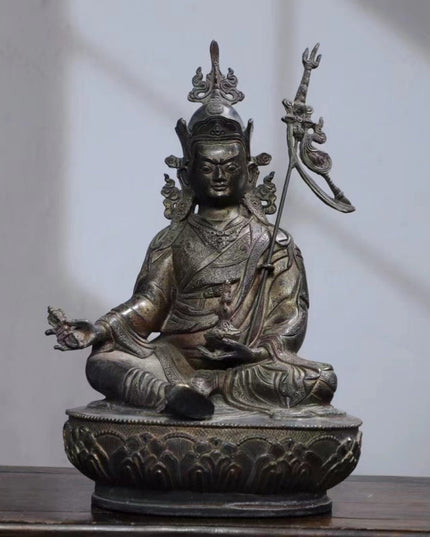 Padmasambhavan ENLIGHTEMENT Tibetan Bronze Statue for Eliminating Ignorance