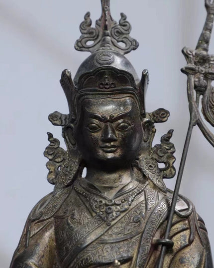 Padmasambhavan ENLIGHTEMENT Tibetan Bronze Statue for Eliminating Ignorance