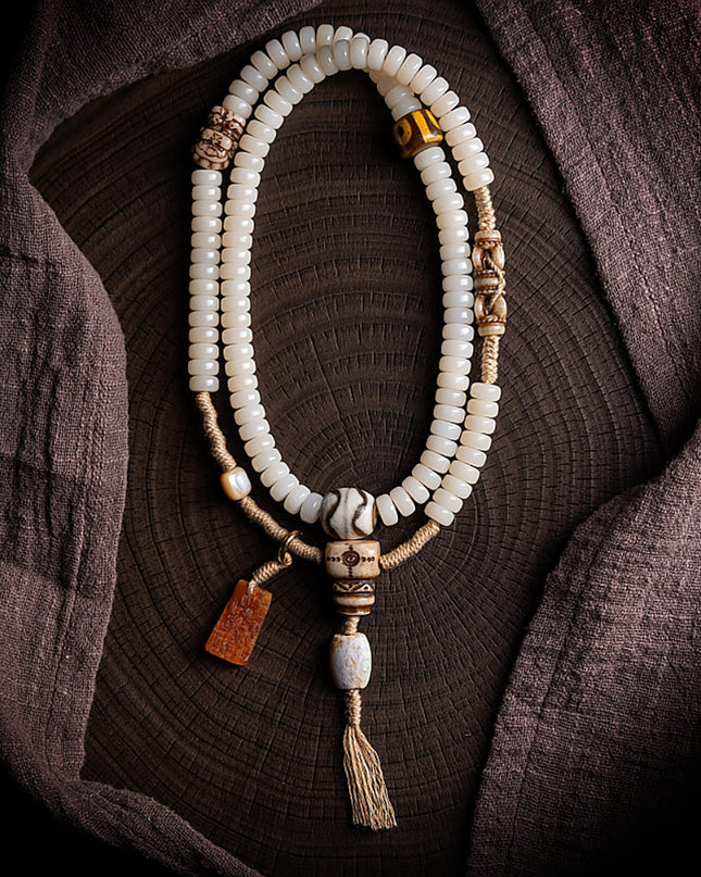 Yak Bone and Agate Success Bracelet | Wealth, Success  Serenity Talisman