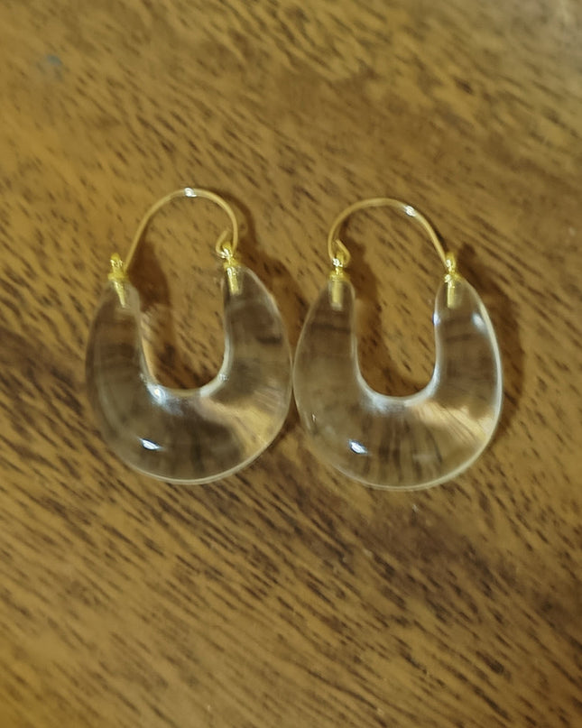 Crystal Clear Harmony Earrings | Purity, Balance, and Spiritual Harmony with White Crystal
