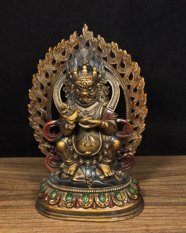 SUKHAVATI Mahakala MAGIC Tibetan Statue for Eliminating Diseases
