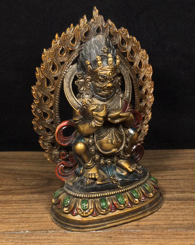 SUKHAVATI Mahakala MAGIC Tibetan Statue for Eliminating Diseases