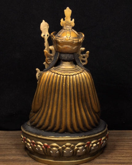 SUKHAVATI Padmasambhavan ENLIGHTEMENT Tibetan Statue for Eliminating Ignorance