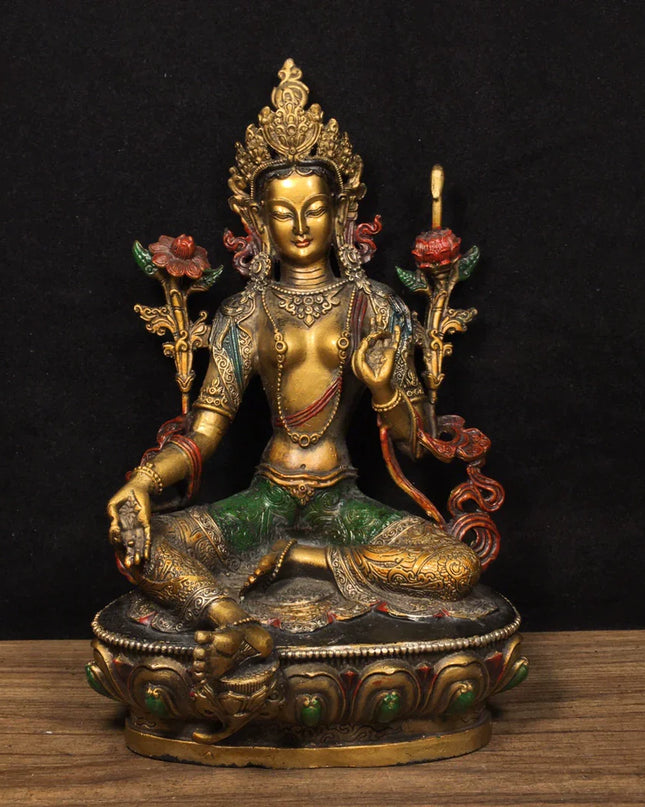 SUKHAVATI Tara AUSPICIOUS Tibetan Statue for Eliminating Negativity