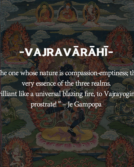 SUKHAVATI Vajravārāhī WEALTH Tibetan Statue for Eliminating Poverty