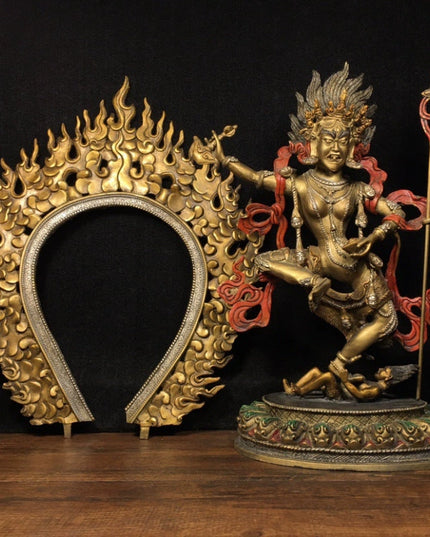 SUKHAVATI Vajravārāhī WEALTH Tibetan Statue for Eliminating Poverty