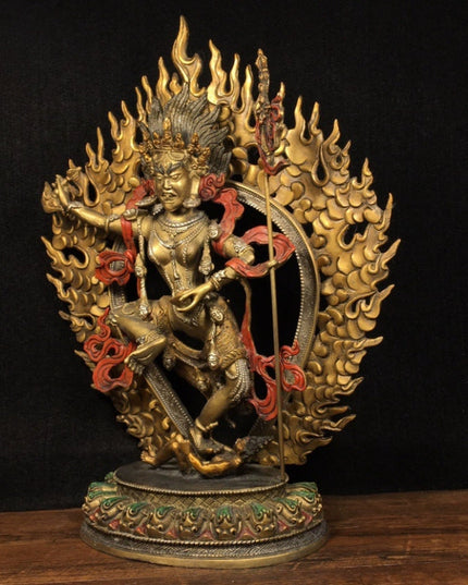 SUKHAVATI Vajravārāhī WEALTH Tibetan Statue for Eliminating Poverty