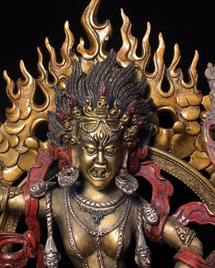 SUKHAVATI Vajravārāhī WEALTH Tibetan Statue for Eliminating Poverty