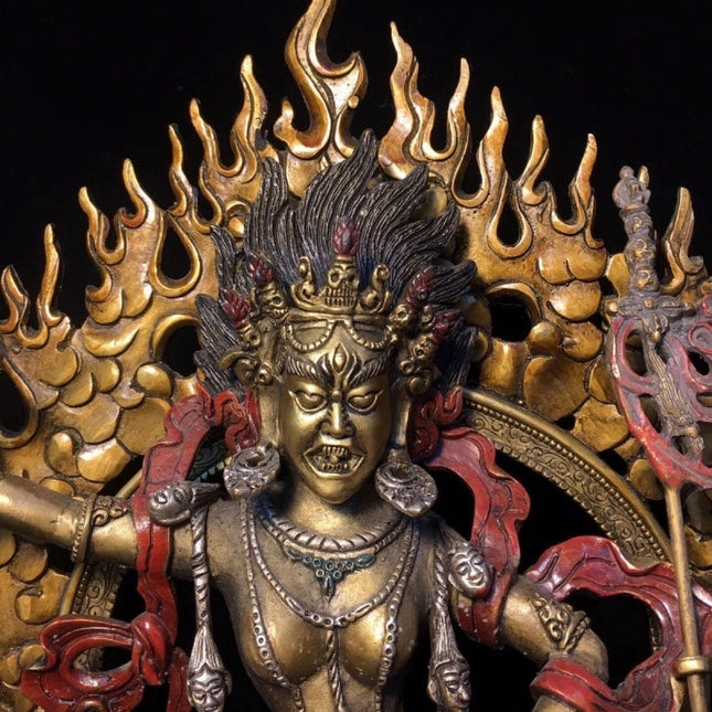 SUKHAVATI Vajravārāhī WEALTH Tibetan Statue for Eliminating Poverty