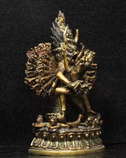 SUKHAVATI Yamantaka IMMORTAL Tibetan Statue for Eliminating Senescence