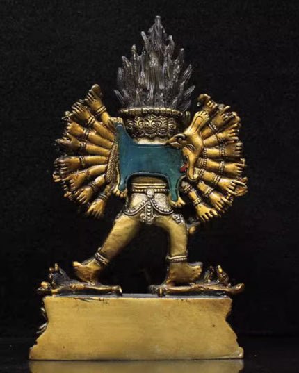 SUKHAVATI Yamantaka IMMORTAL Tibetan Statue for Eliminating Senescence