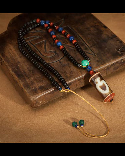 Vase Dzi Bead Lucky Pendant – Spiritual Blessings and Protection