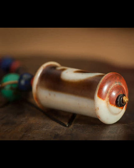 Vase Dzi Bead Lucky Pendant – Spiritual Blessings and Protection