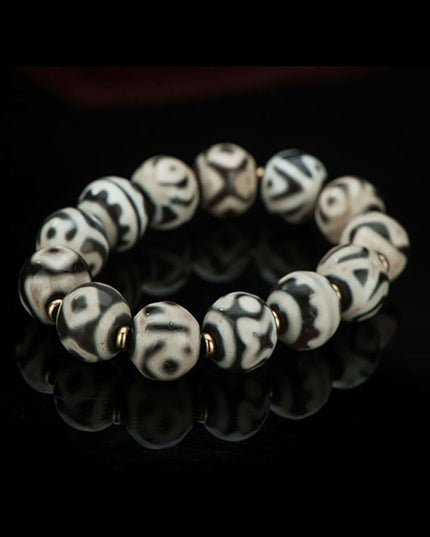 Multi-Totem Dzi Bracelet– Spiritual Protection and Energy Balance