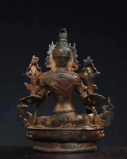 Tara AUSPICIOUS Tibetan Bronze Statue for Eliminating Negativity