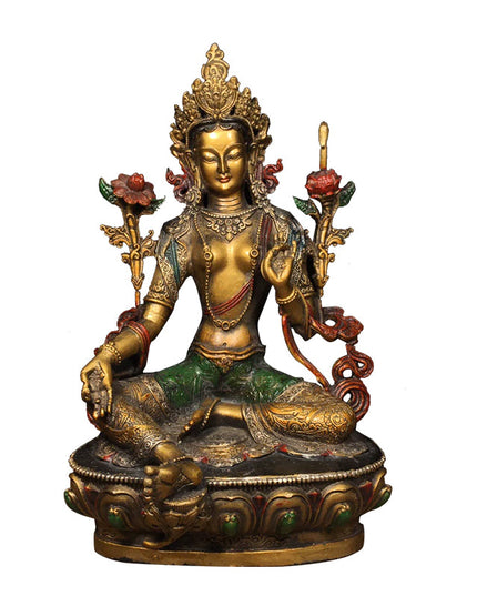 Tara AUSPICIOUS Tibetan Statue for Eliminating Negativity