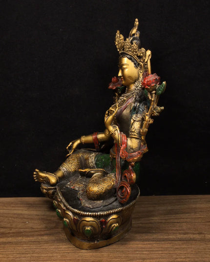 Tara AUSPICIOUS Tibetan Statue for Eliminating Negativity