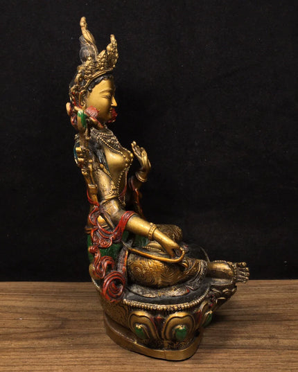Tara AUSPICIOUS Tibetan Statue for Eliminating Negativity