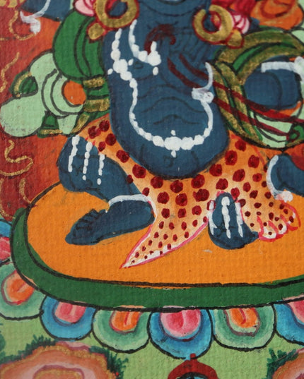 Tibetan Hand-Painted Acala Vidyārāja Thangka Pendant