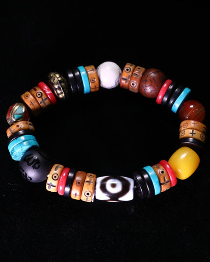 Protective Energy Dzi Tibetan Treasures Bracelet
