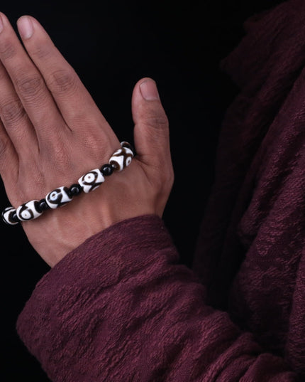 Protective Energy Dzi Tibetan Treasures Bracelet