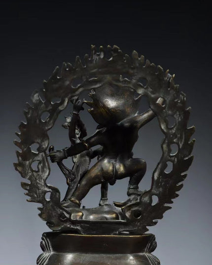 Vajrasatva GOOD KARMA Tibetan Bronze Statue for Eliminating Sin