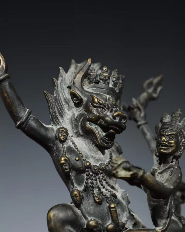 Vajrasatva GOOD KARMA Tibetan Bronze Statue for Eliminating Sin