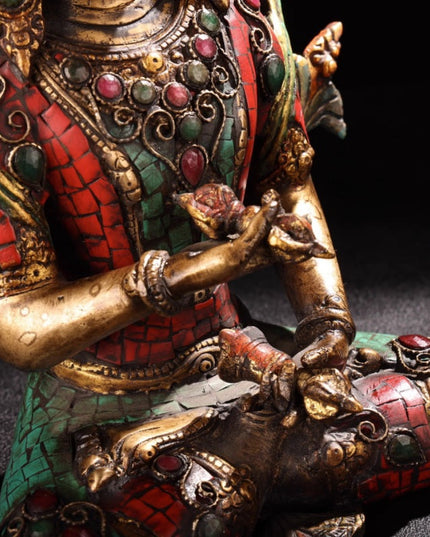 Vajrasatva GOOD KARMA Tibetan Statue for Eliminating Sin