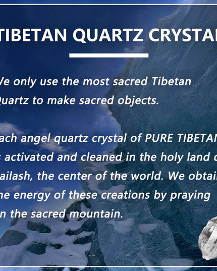 Tibetan God of Wealth & Health Magic Wand Tibetan Quartz Crystal Handmade