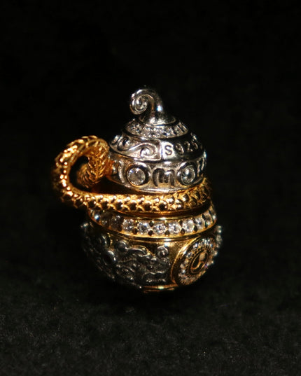 Eye of the Serpent Pendant – Blessing Energy,Dzi Beads, Protective Design