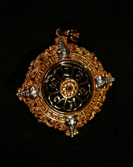 Prosperity Eye Dzi Bead Pendant – Amulet for Good Fortune & Protection