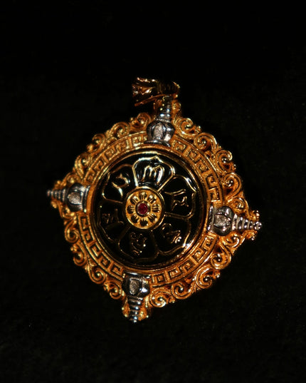 Prosperity Eye Dzi Bead Pendant – Amulet for Good Fortune & Protection