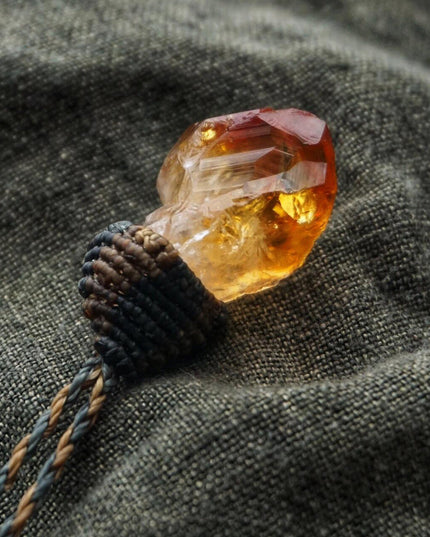 Integrated Wealth Merge Citrine Crystal Pendant