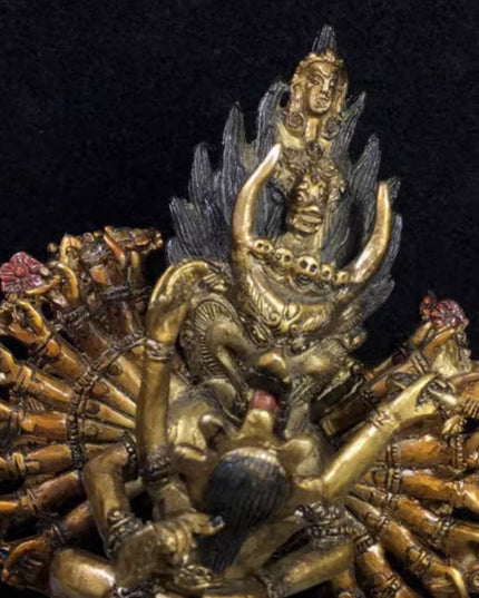 Yamantaka IMMORTAL Tibetan Statue for Eliminating Senescence