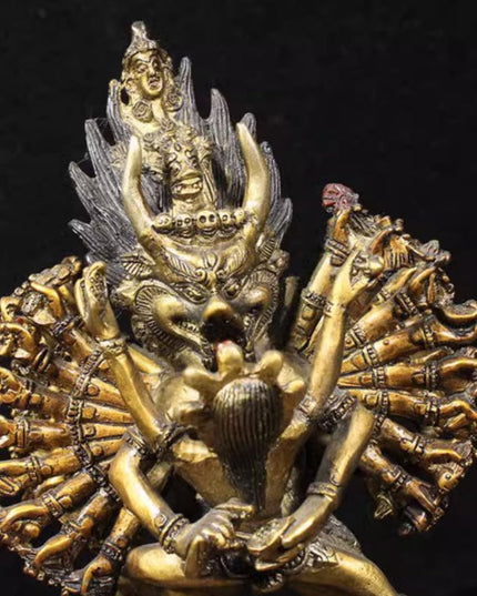 Yamantaka IMMORTAL Tibetan Statue for Eliminating Senescence