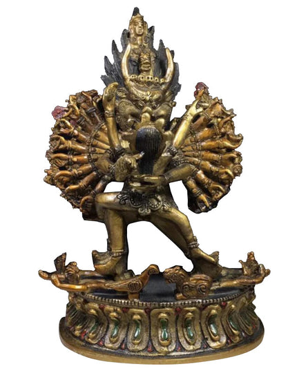 Yamantaka IMMORTAL Tibetan Statue for Eliminating Senescence