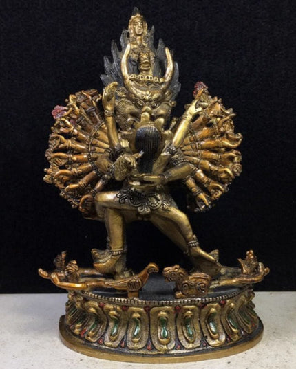 Yamantaka IMMORTAL Tibetan Statue for Eliminating Senescence