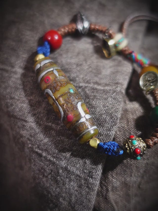 Sacred Tibetan Dzi Energy Bracelet