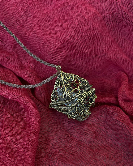 Brass Spiritual Pendulum Necklace - Handmade with Meaning & Energy