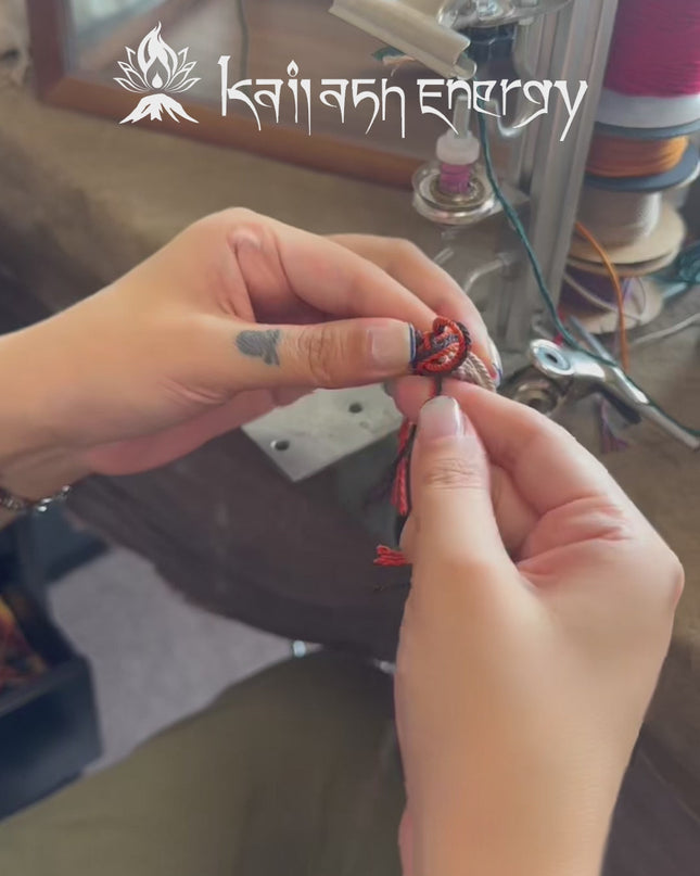 Earthbound Harmony Bracelet | Turquoise, Silk & Silver Talisman for Spiritual Balance